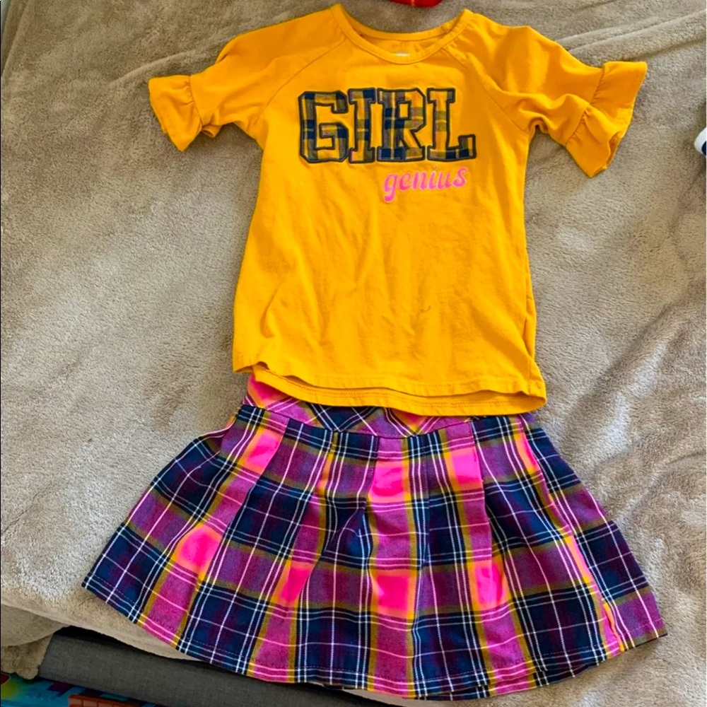 Girls 2 piece school girl outfit
